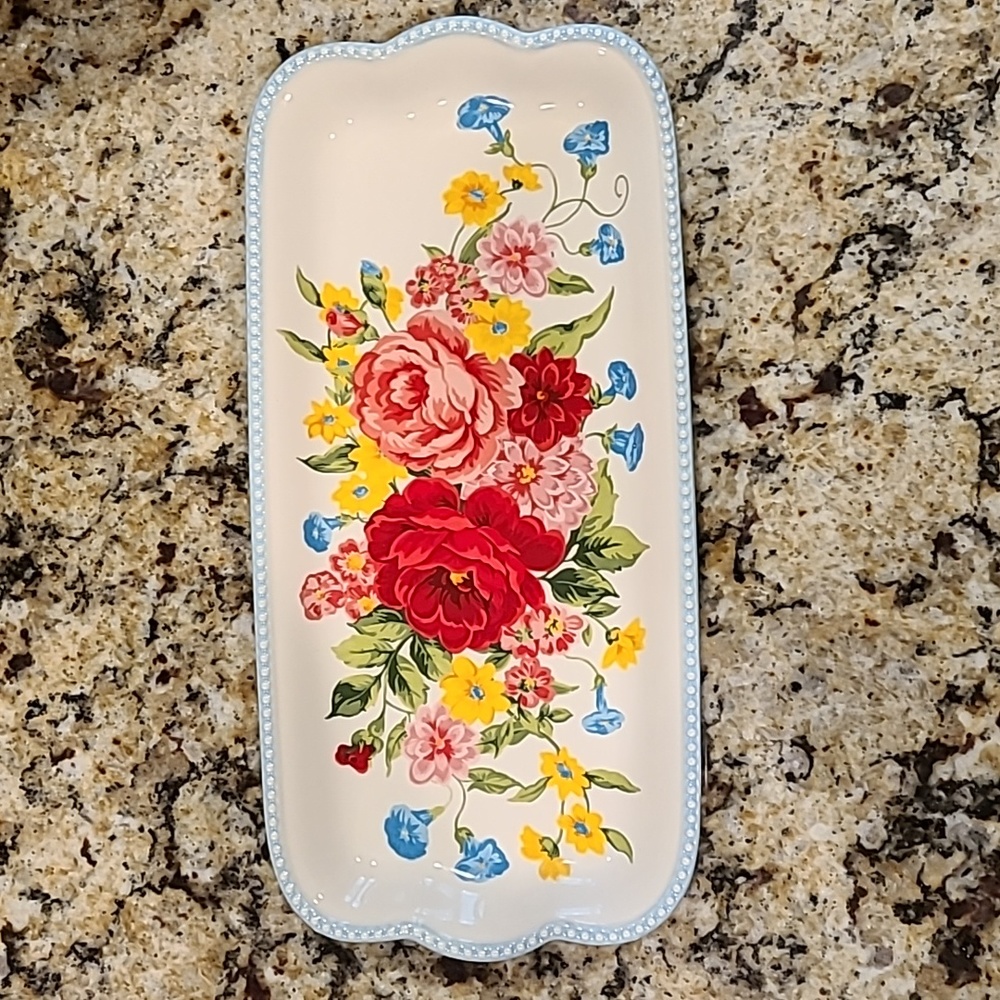 Pioneer woman Sweet Rose Narrow Platter